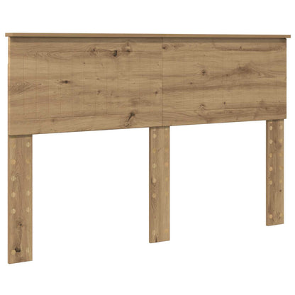 Bed Frame Artisian Oak 140 x 190 cm Solid Pine Wood