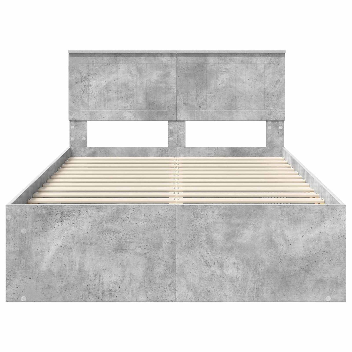 Bed Frame with Headboard Concerte 120 x 200 cm Solid Pine Wood