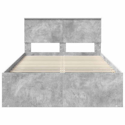 Bed Frame with Headboard Concerte 120 x 190 cm Solid Pine Wood