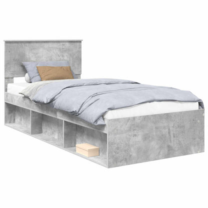 Bed Frame Concerte Grey 90 x 190 cm Solid Pine Wood
