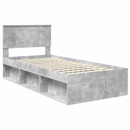 Bed Frame Concerte Grey 90 x 190 cm Solid Pine Wood