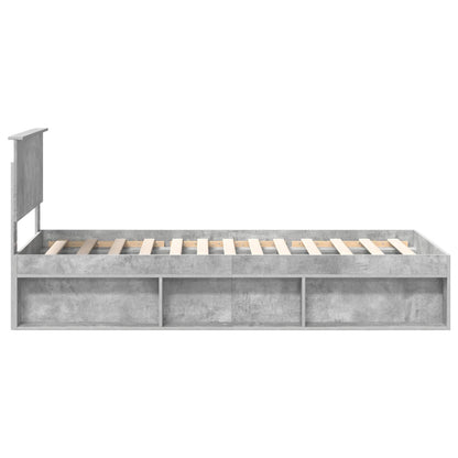 Bed Frame Concerte Grey 90 x 190 cm Solid Pine Wood