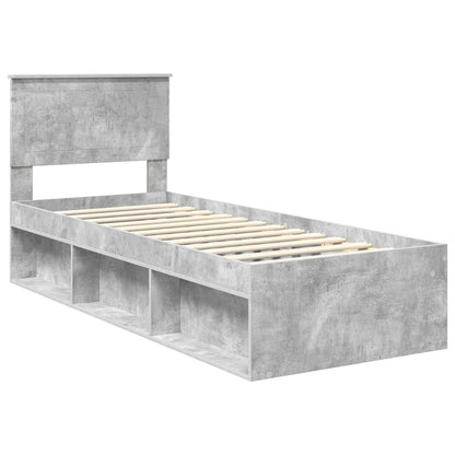 Bed Frame Concerte Grey 75 x 190 cm Solid Pine Wood