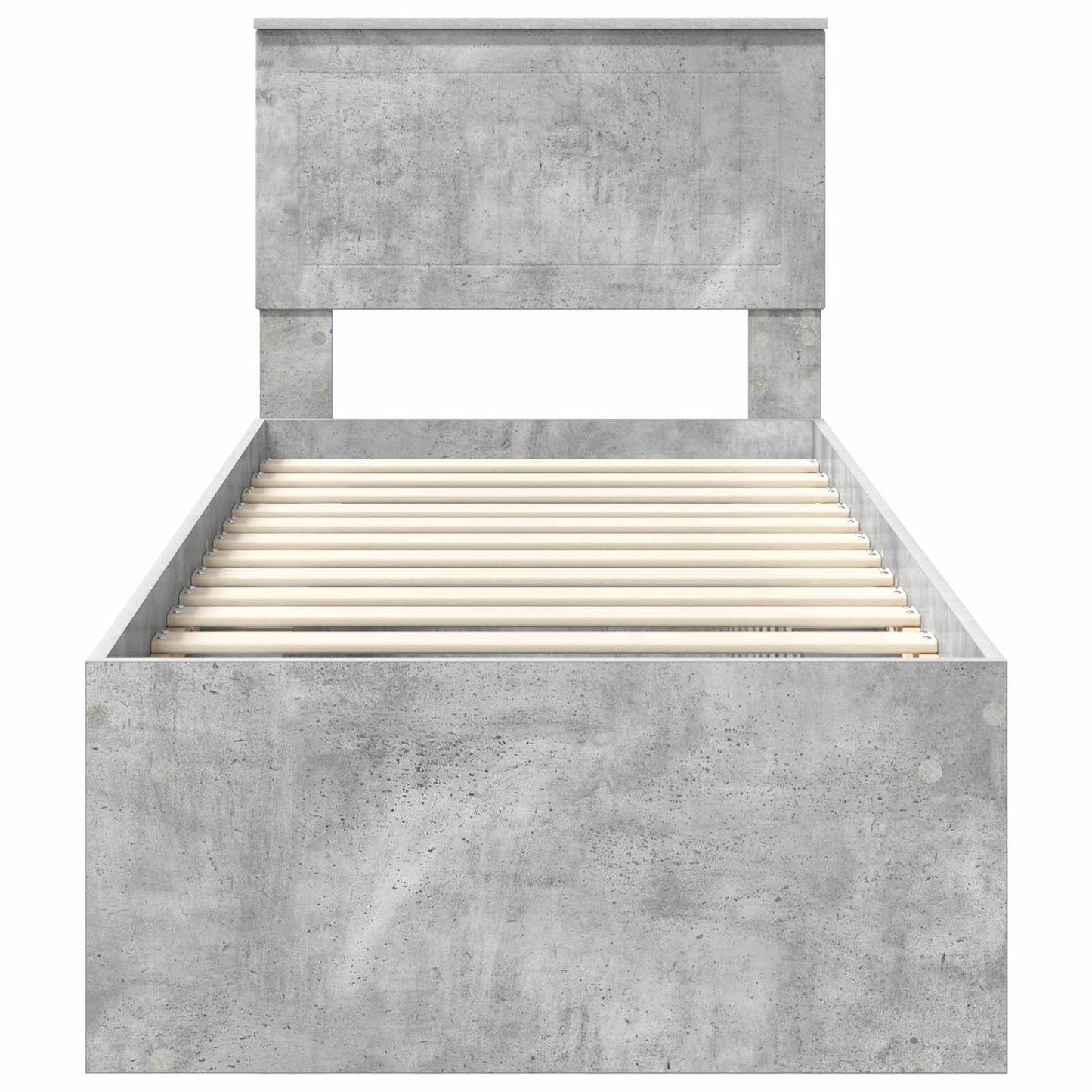 Bed Frame Concerte Grey 75 x 190 cm Solid Pine Wood