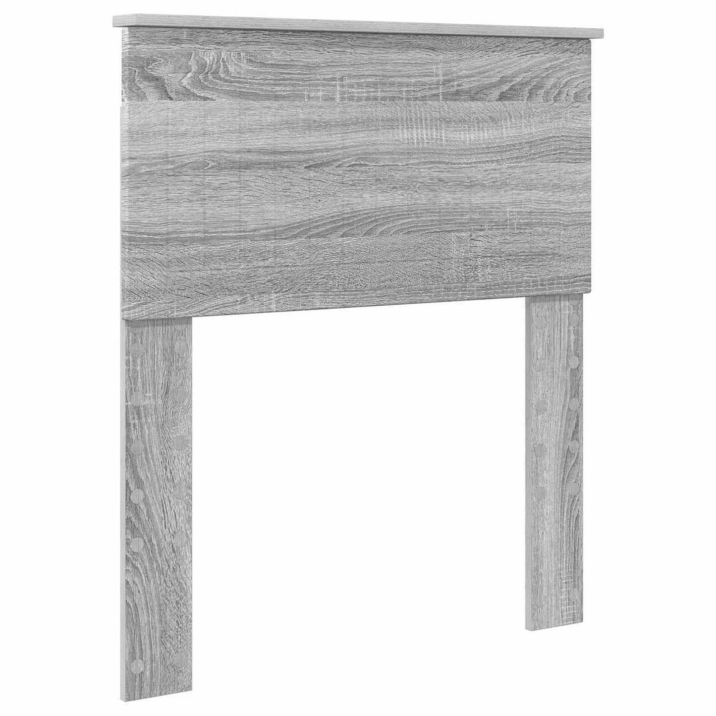Bed Frame Grey Sonoma 75 x 190 cm Solid Pine Wood