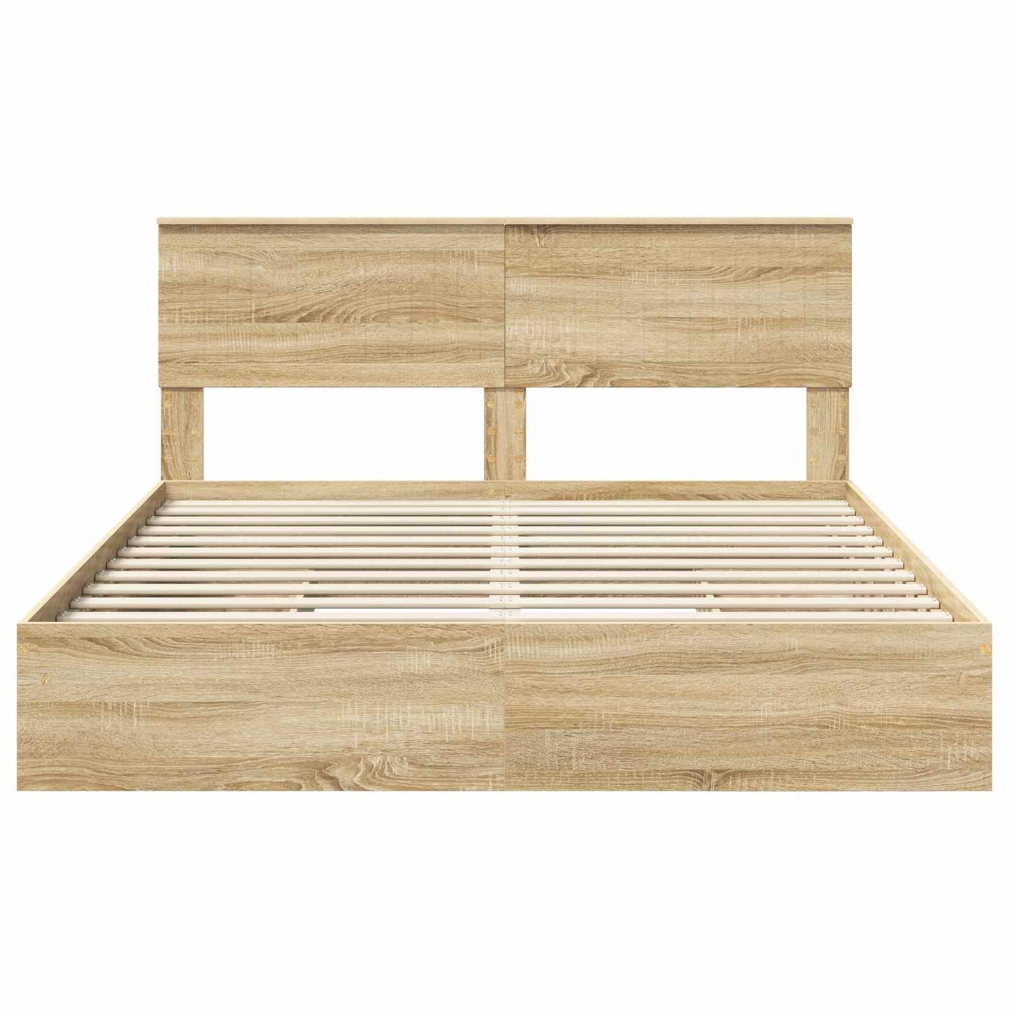 Storage Bed with Drawer Sonoma Oak 160 x 200 cm Engineered Wood