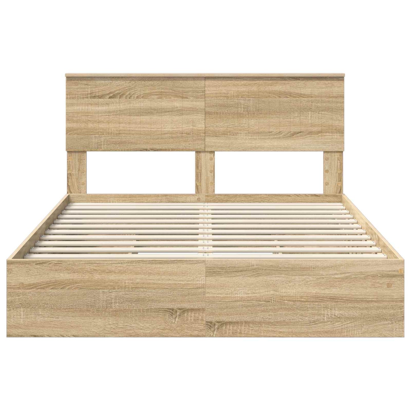 Storage Bed with Drawer Sonoma Oak 140 x 200 cm Engineered Wood