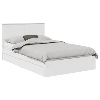 Storage Bed with Headboard White 120 x 200 cm Engineered Wood