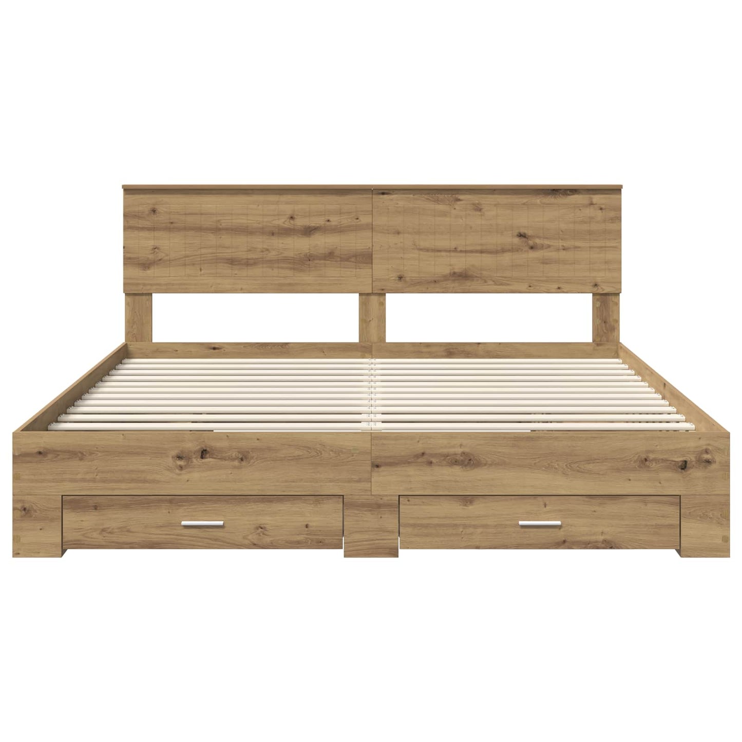 Bed Frame with Drawer Artisan Oak 180 x 200 cm Engineered Wood