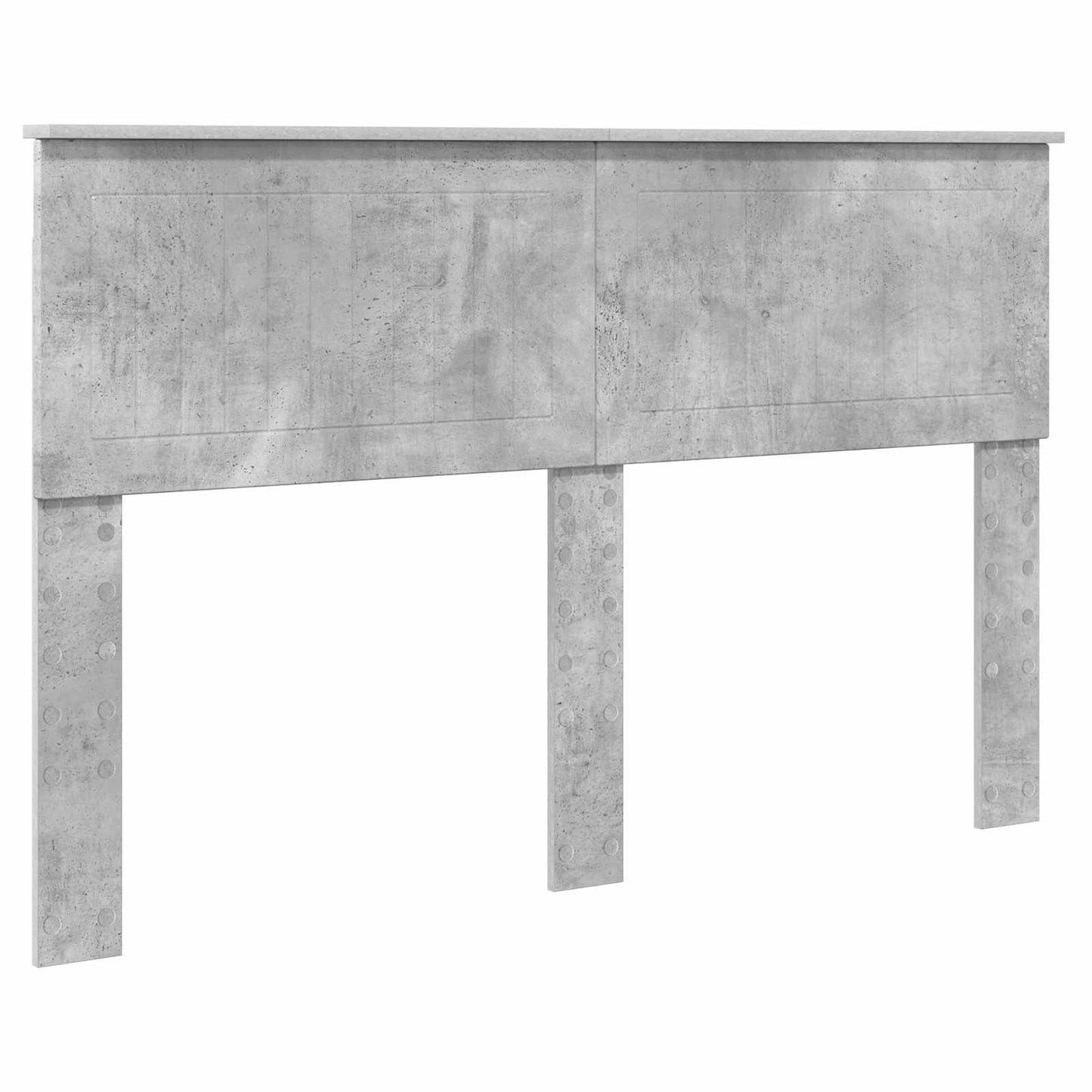 Bed Frame Concrete Grey 140 x 190 cm Engineered Wood