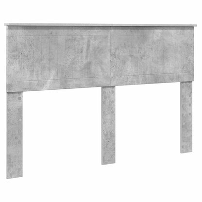 Bed Frame Concrete Grey 140 x 190 cm Engineered Wood