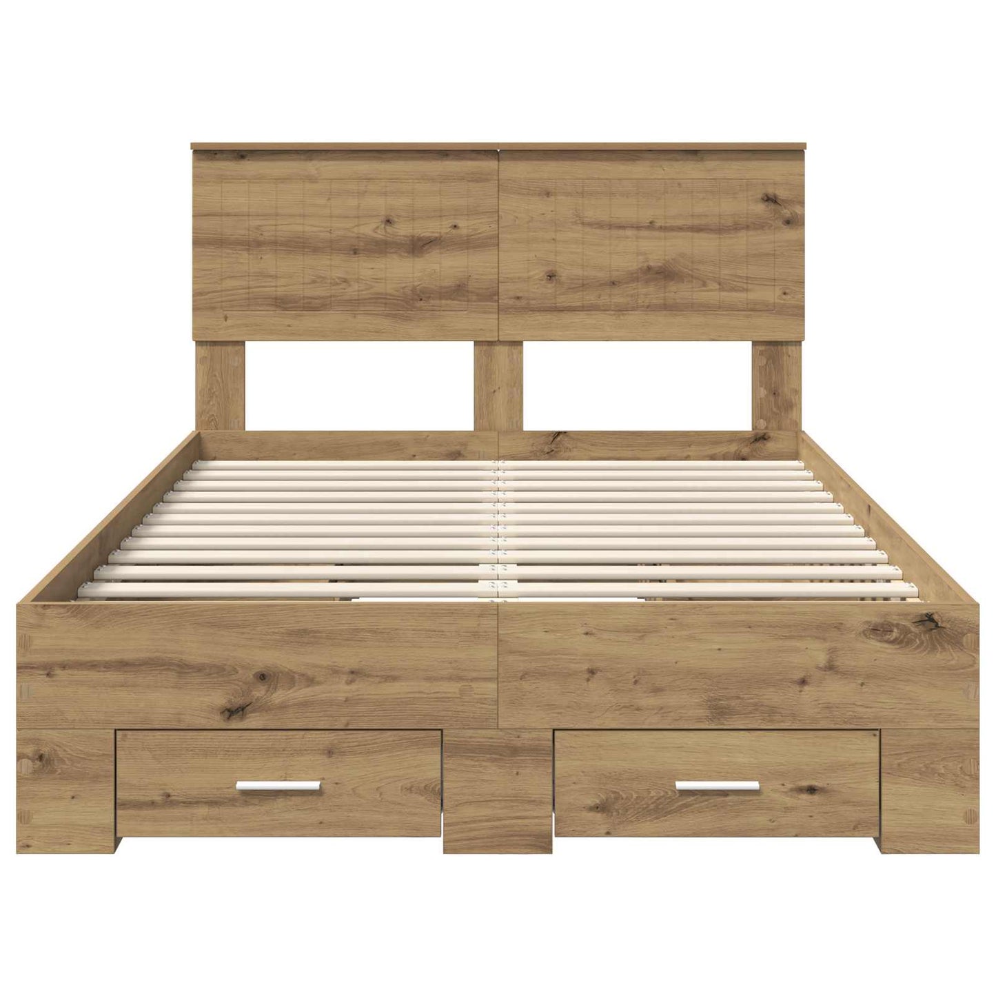Bed Frame with Drawer Artisan Oak 120 x 190 cm Engineered Wood