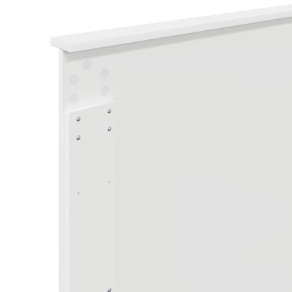Bed Frame with Headboard White 90 x 190 cm Engineered Wood