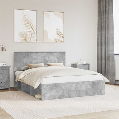 Bed Frame with Headboard Concerte 160 x 200 cm Solid Pine Wood