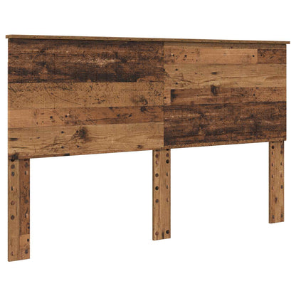 Bed Frame with Headboard Old Wood 160 x 200 cm Solid Pine Wood