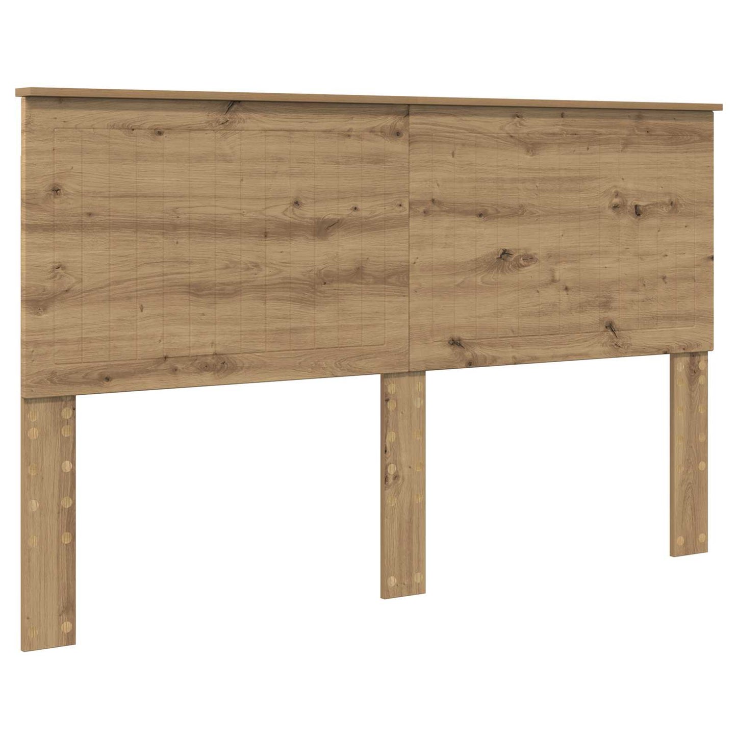 Bed Frame Artisian Oak 160 x 200 cm Solid Pine Wood