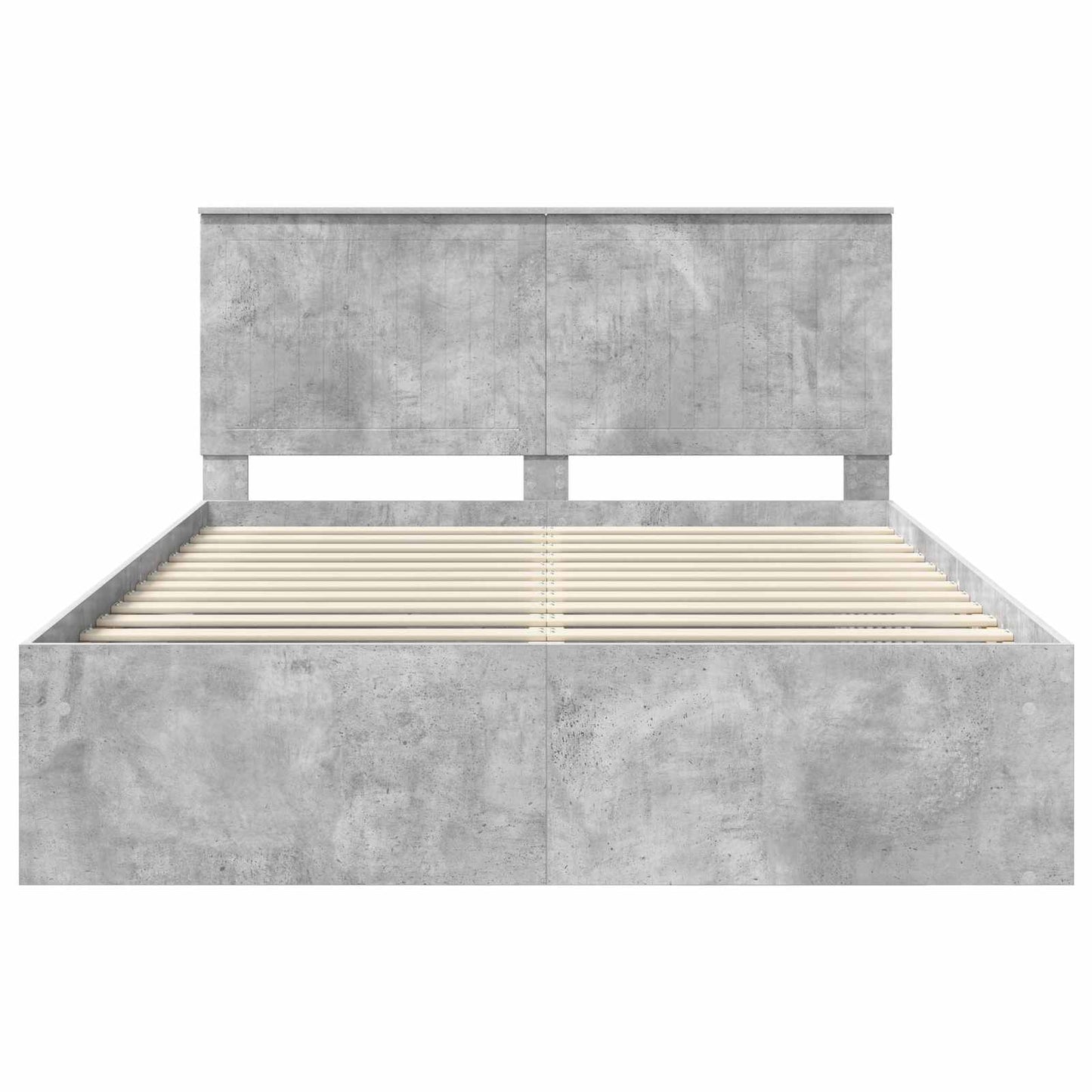 Bed Frame Concerte Grey 150 x 200 cm Solid Pine Wood