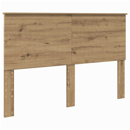Bed Frame Artisian Oak 150 x 200 cm Solid Pine Wood