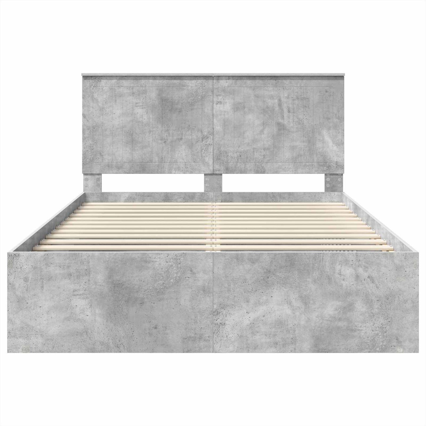 Bed Frame Concerte Grey 135 x 190 cm Solid Pine Wood