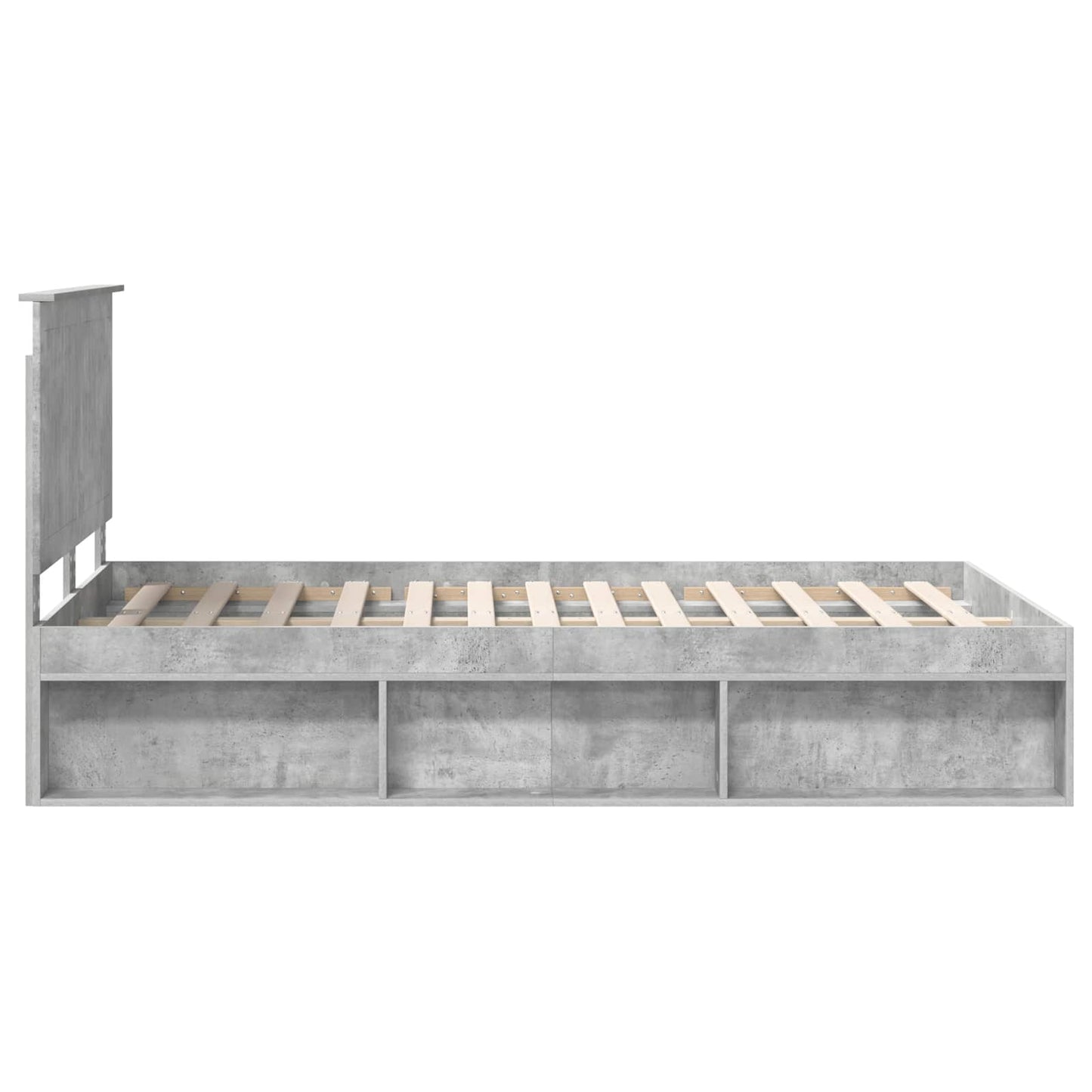 Bed Frame with Headboard Concerte 120 x 200 cm Solid Pine Wood