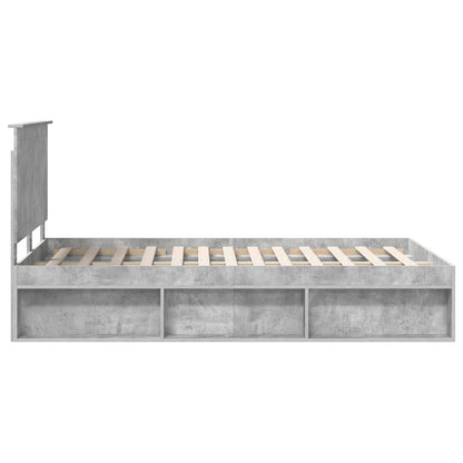 Bed Frame with Headboard Concerte 120 x 190 cm Solid Pine Wood