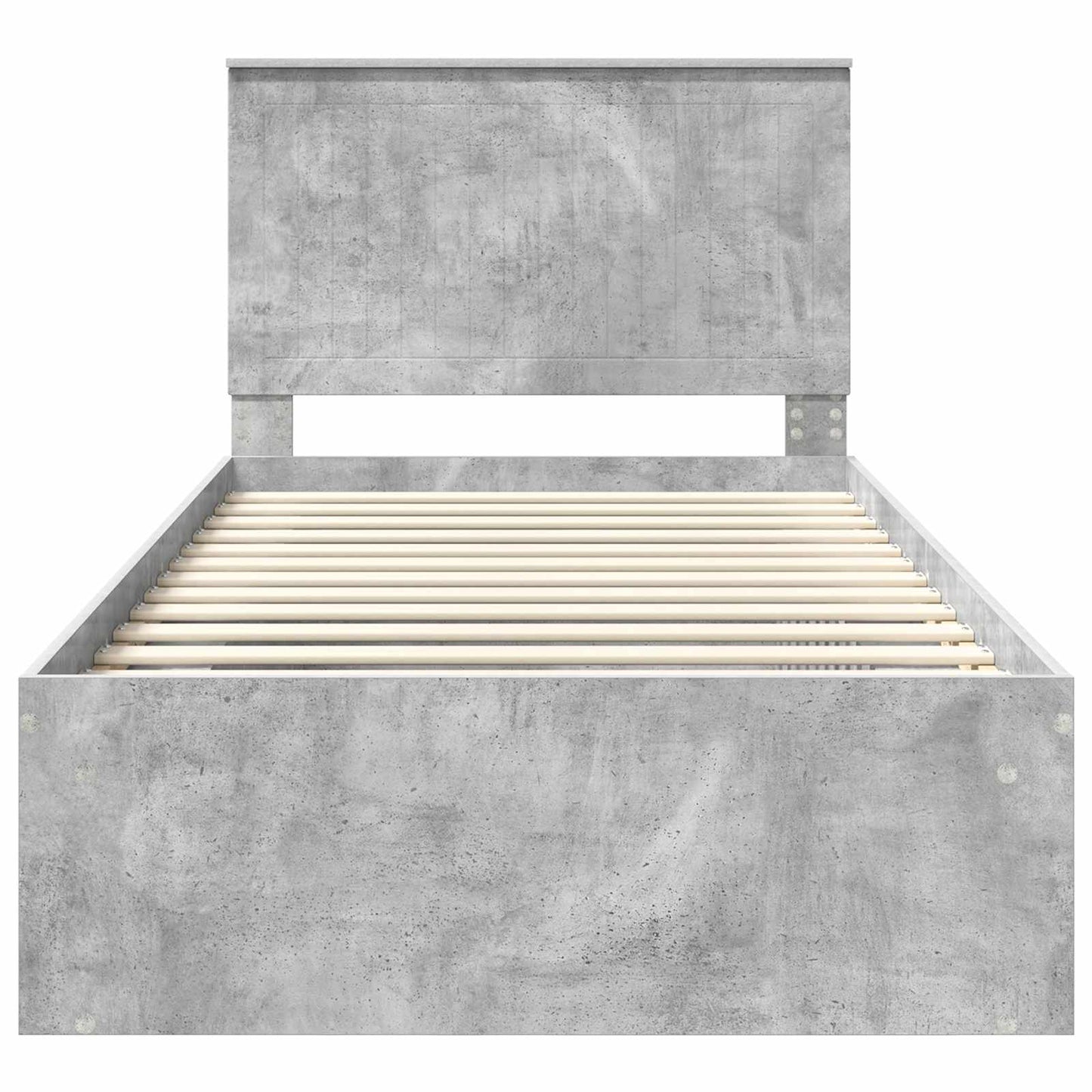 Bed Frame Concerte Grey 100 x 200 cm Solid Pine Wood