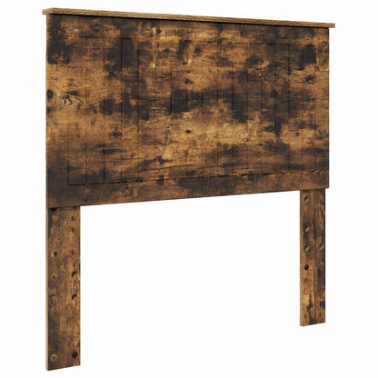 Bed Frame Smoked Oak 100 x 200 cm Solid Pine Wood