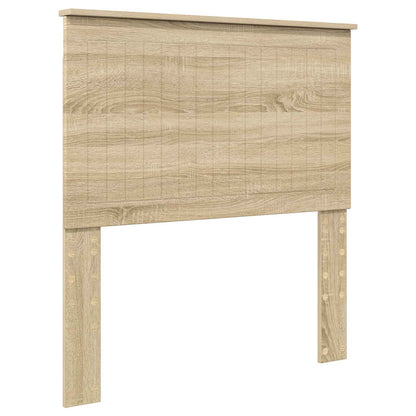 Bed Frame with Headboard Sonoma 90 x 190 cm Solid Pine Wood