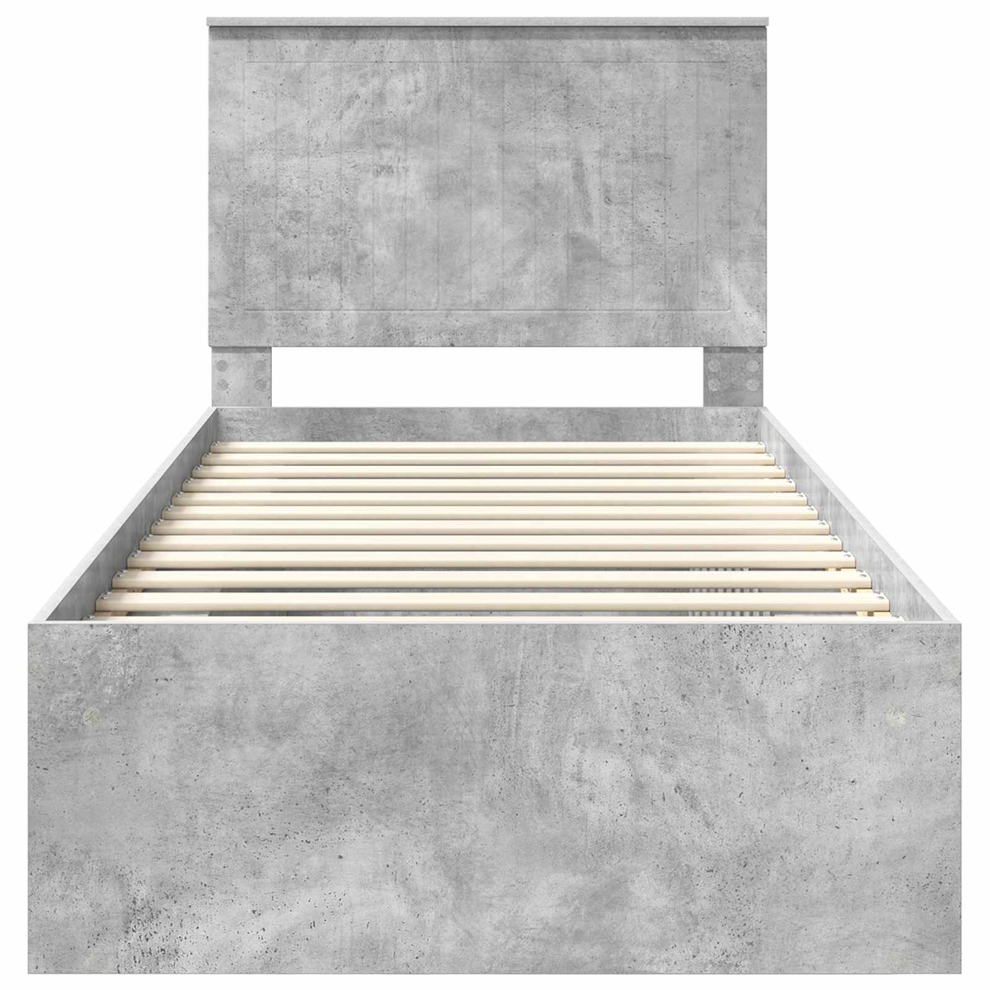 Bed Frame Concerte Grey 90 x 190 cm Solid Pine Wood