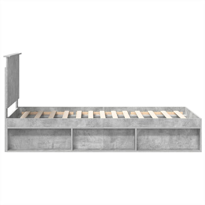 Bed Frame Concerte Grey 90 x 190 cm Solid Pine Wood