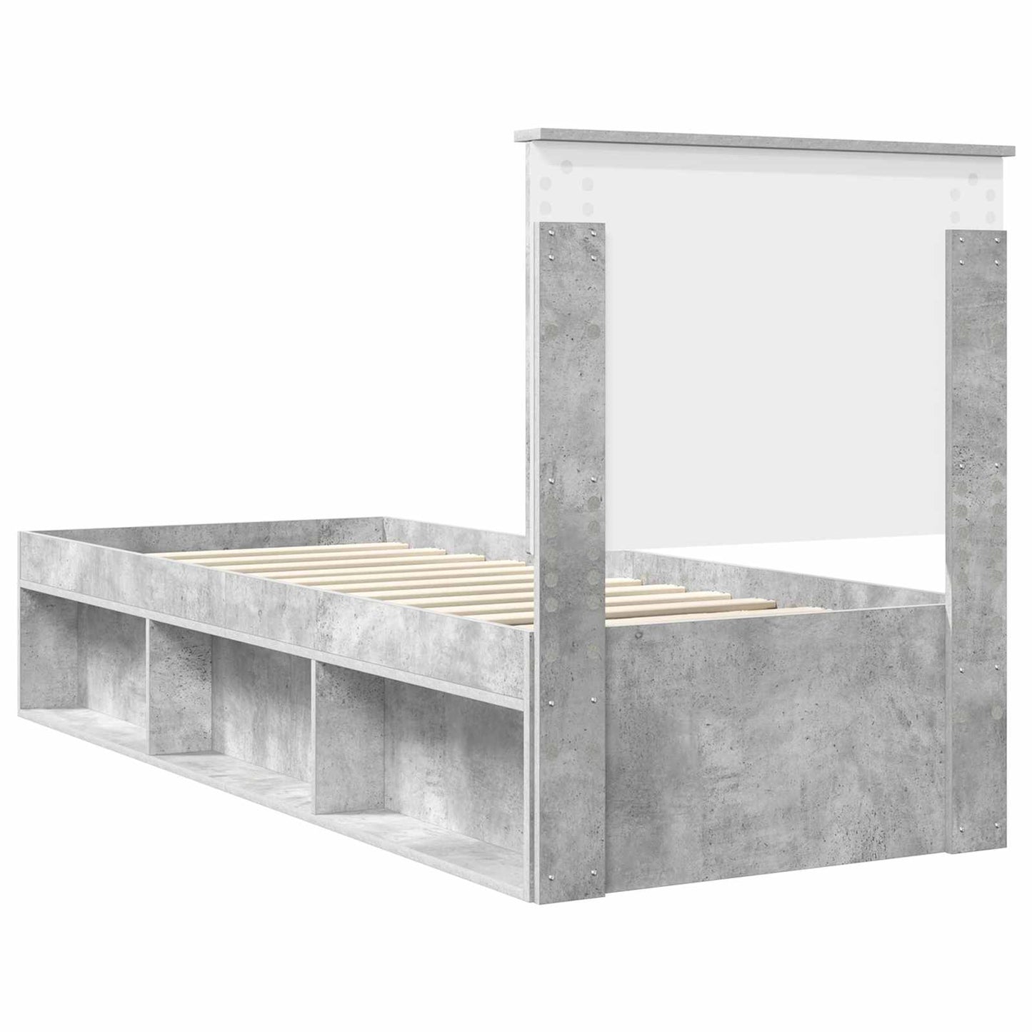 Bed Frame Concerte Grey 75 x 190 cm Solid Pine Wood