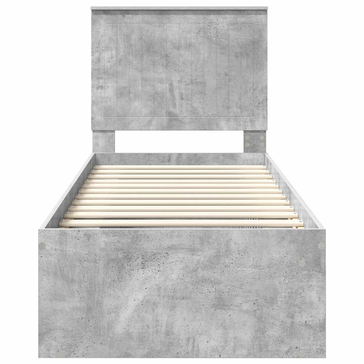 Bed Frame Concerte Grey 75 x 190 cm Solid Pine Wood