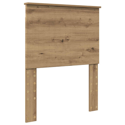 Bed Frame Artisian Oak 75 x 190 cm Solid Pine Wood