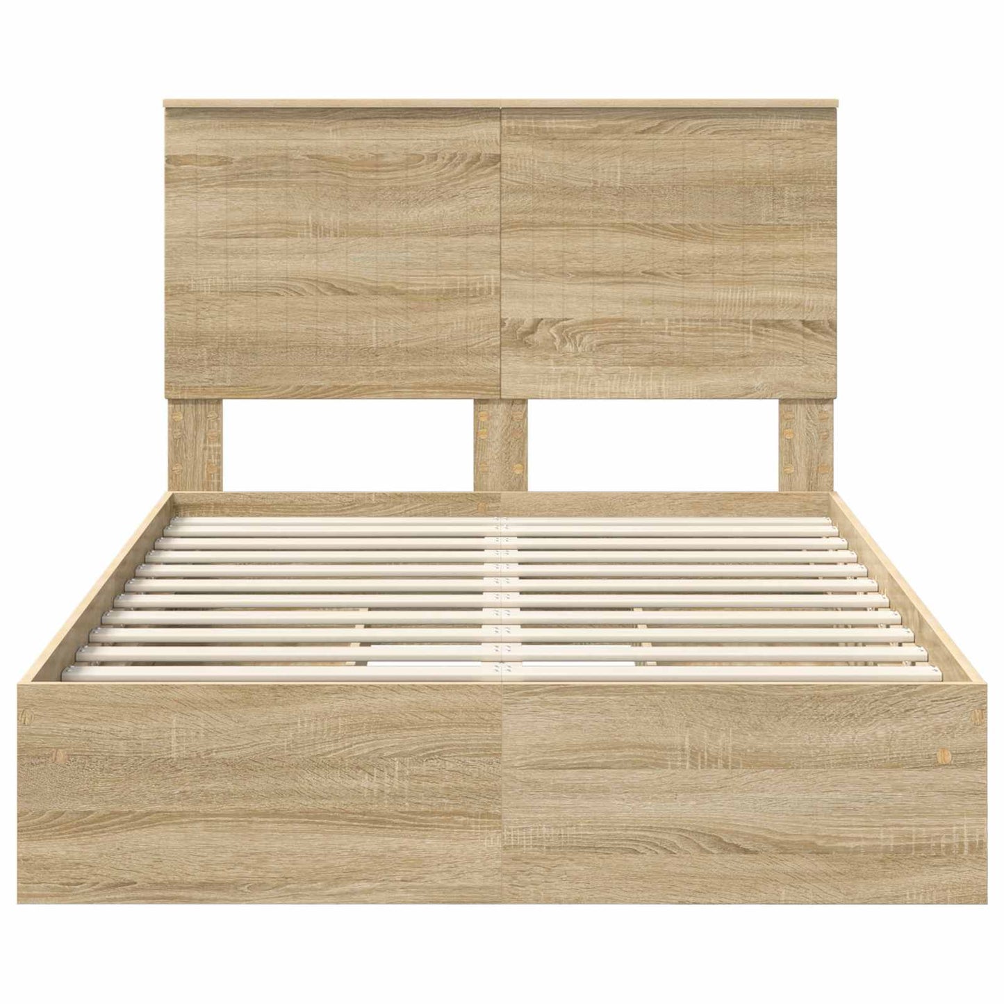 Storage Bed with Drawer Sonoma Oak 120 x 200 cm Engineered Wood