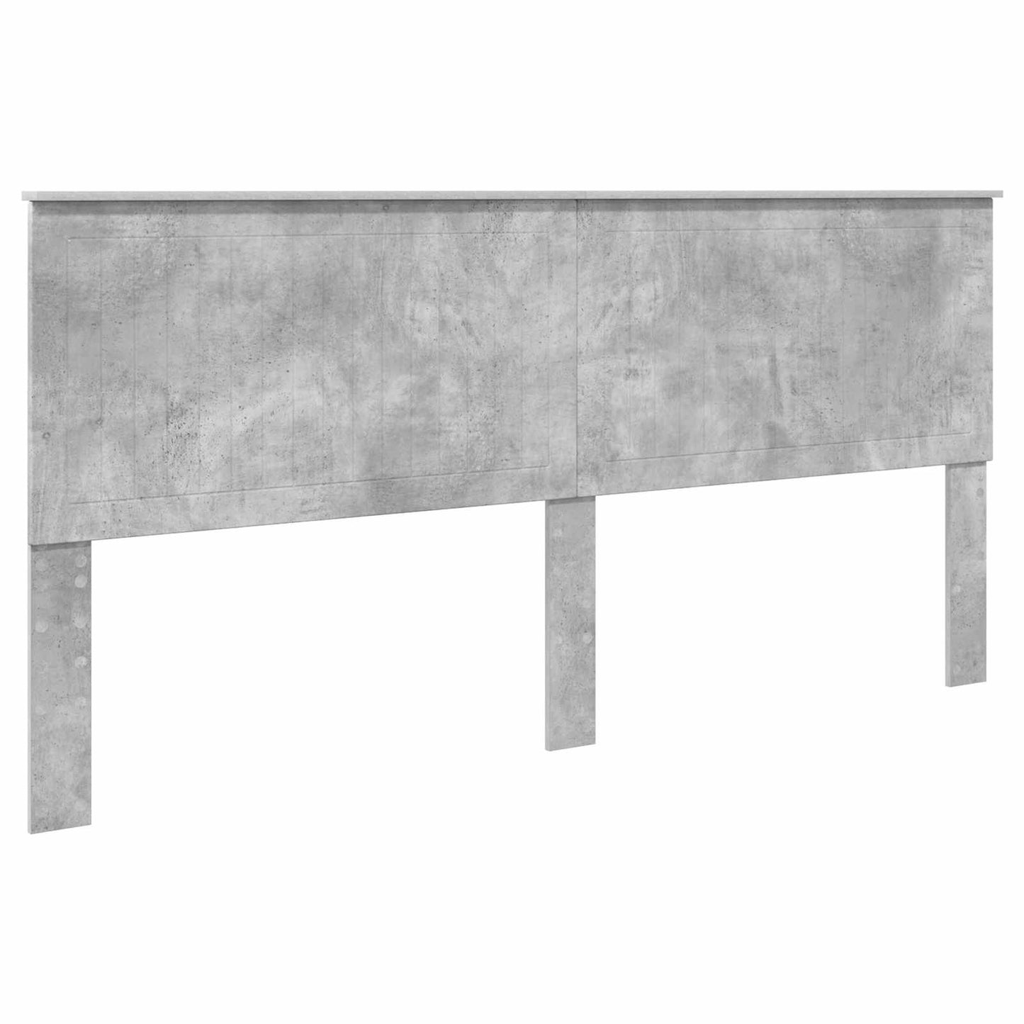 Bed Frame Concrete Grey 200 x 200 cm Engineered Wood