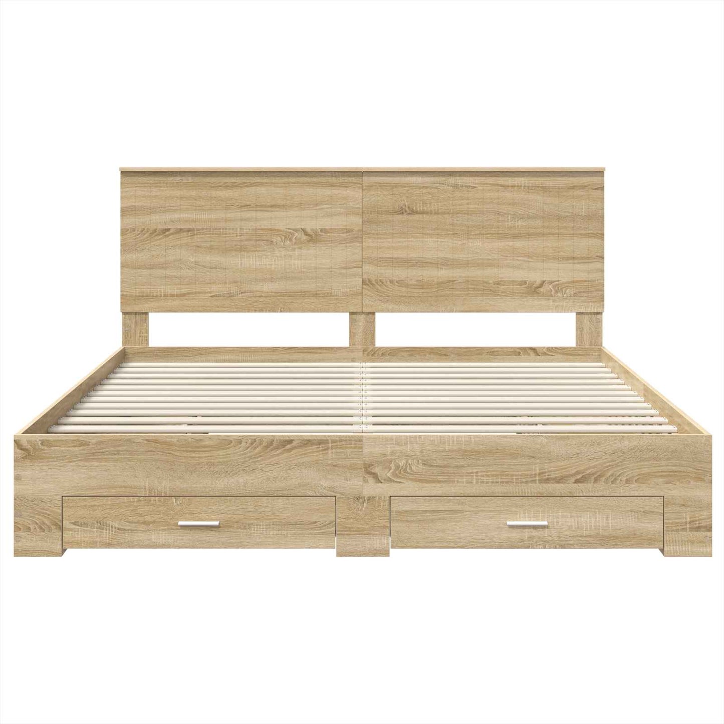 Bed Frame with Drawer Sonoma Oak 180 x 200 cm Engineered Wood