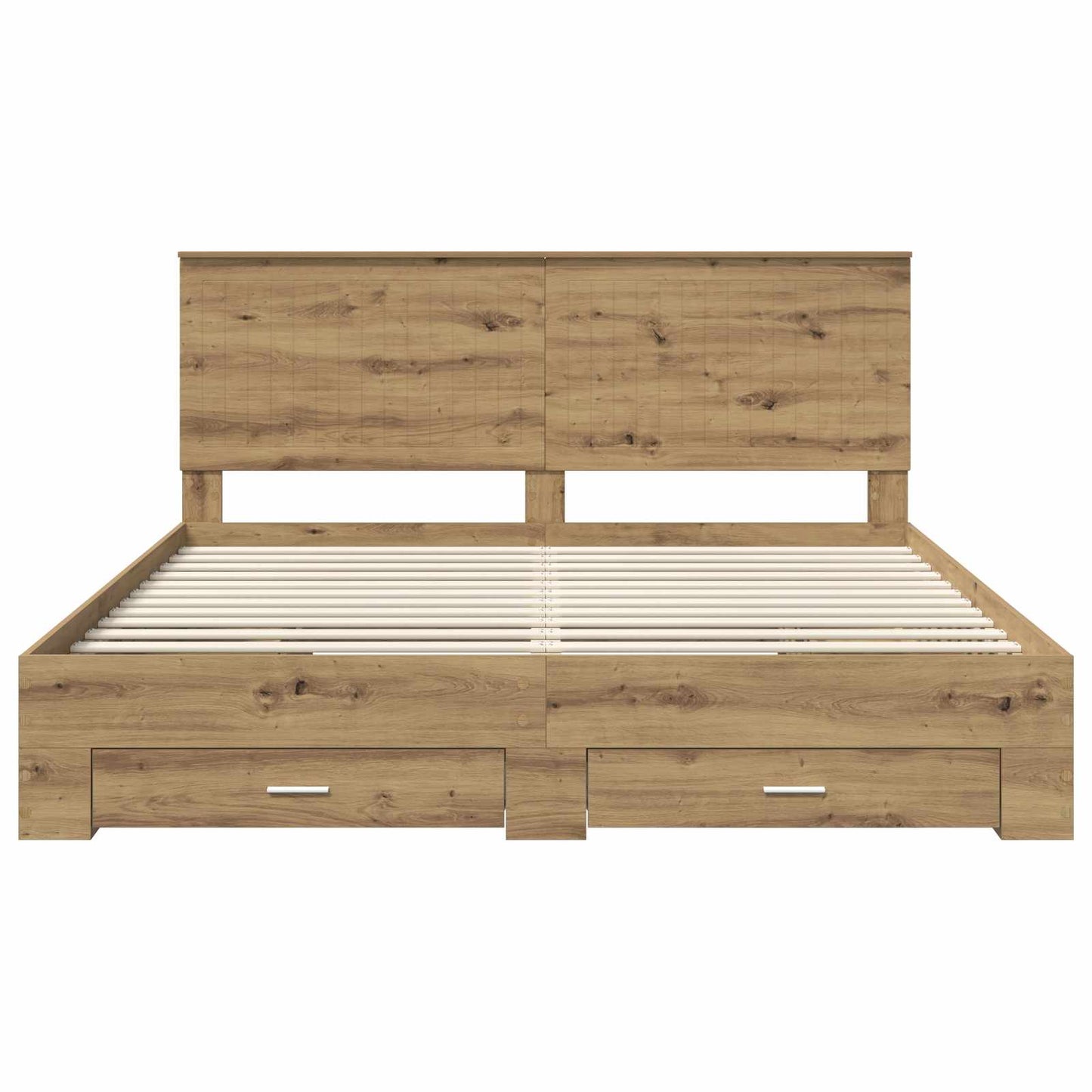 Bed Frame with Drawer Artisan Oak 180 x 200 cm Engineered Wood