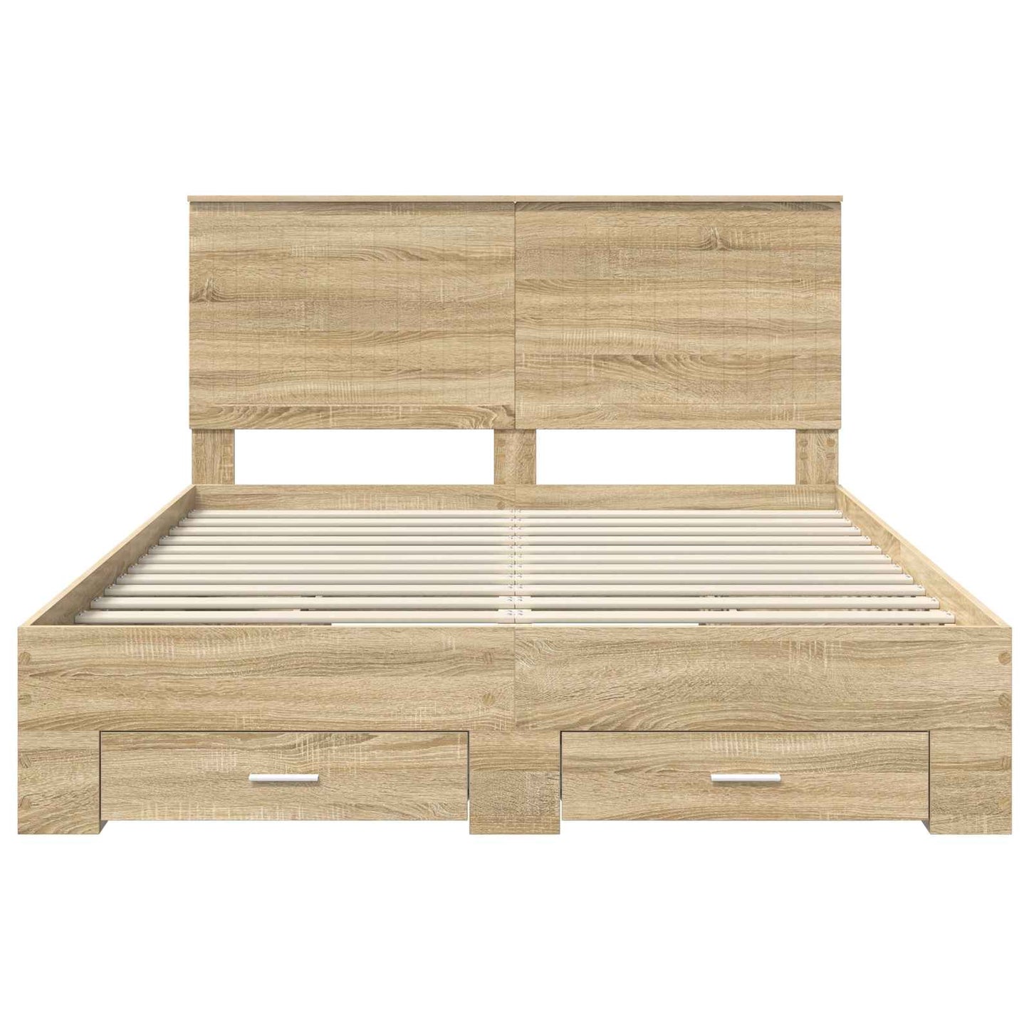 Bed Frame with Drawer Sonoma Oak 150 x 200 cm Engineered Wood