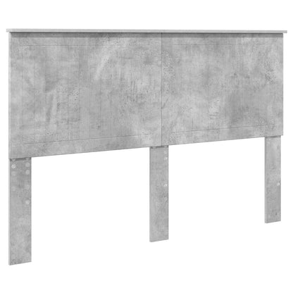 Bed Frame Concrete Grey 150 x 200 cm Engineered Wood