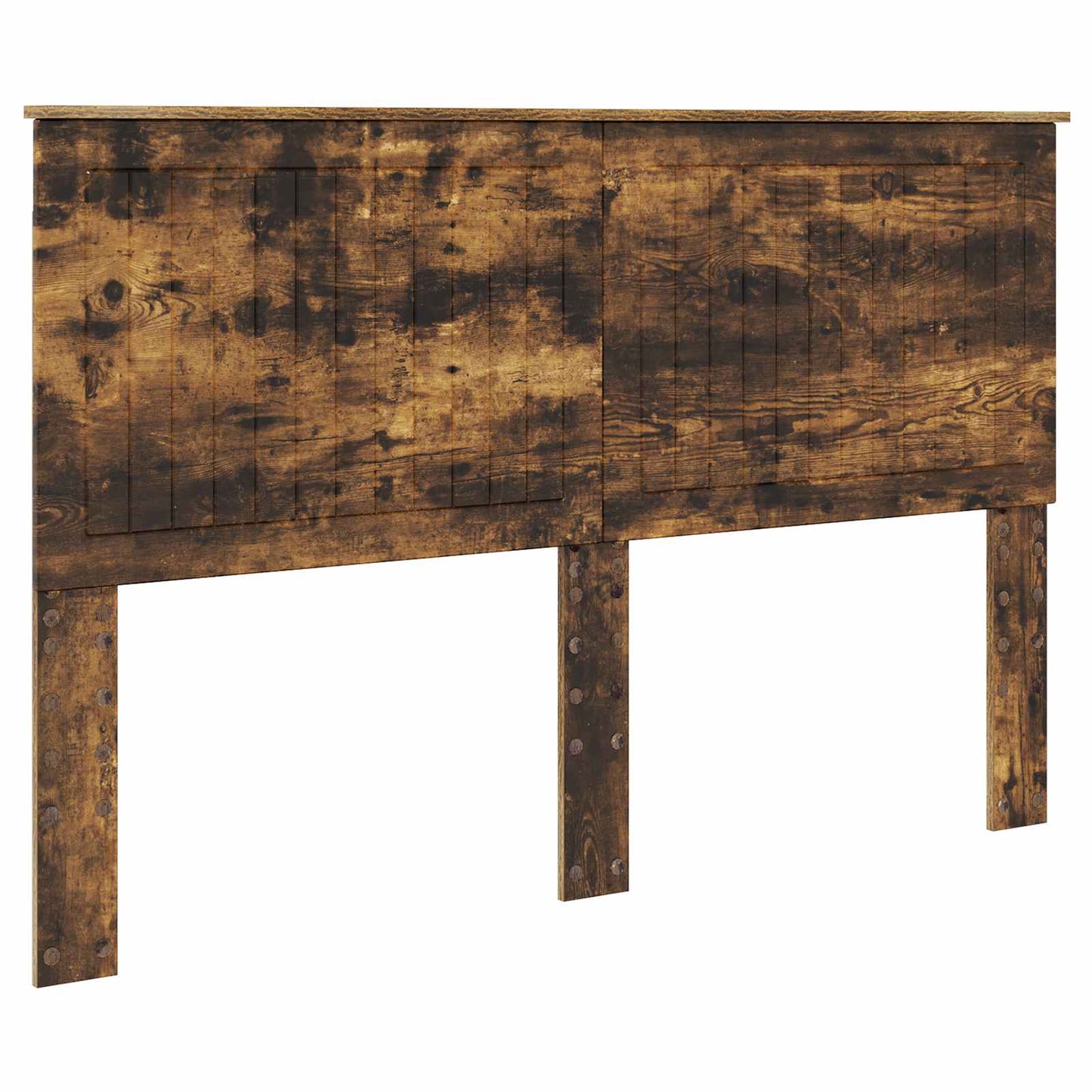 Bed Frame with Drawer Smoked Oak 150 x 200 cm Engineered Wood