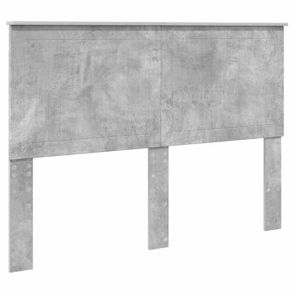Bed Frame Concrete Grey 140 x 200 cm Engineered Wood