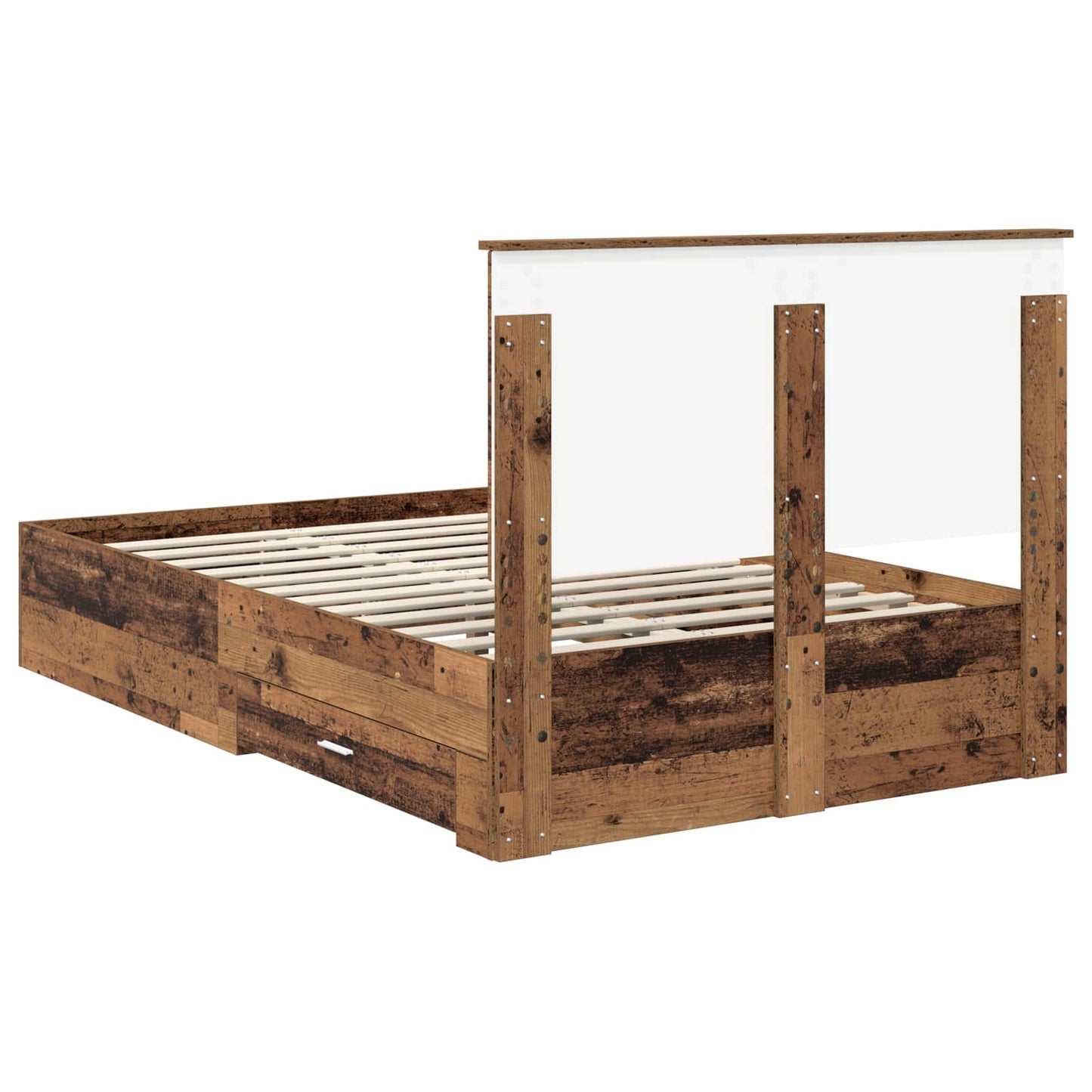 Bed Frame with Headboard Old Wood 120 x 200 cm Engineered Wood