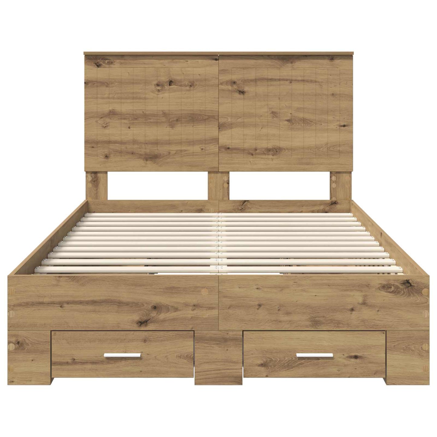 Bed Frame with Drawer Artisan Oak 120 x 200 cm Engineered Wood