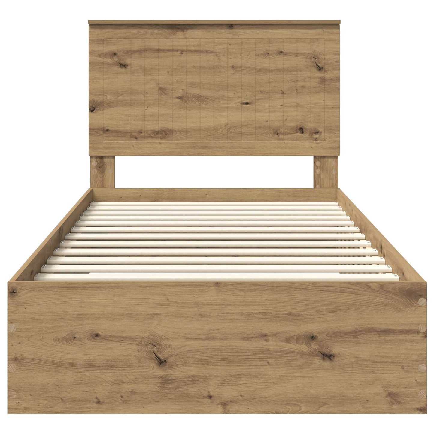 Bed Frame with Drawer Artisan Oak 100 x 200 cm Engineered Wood
