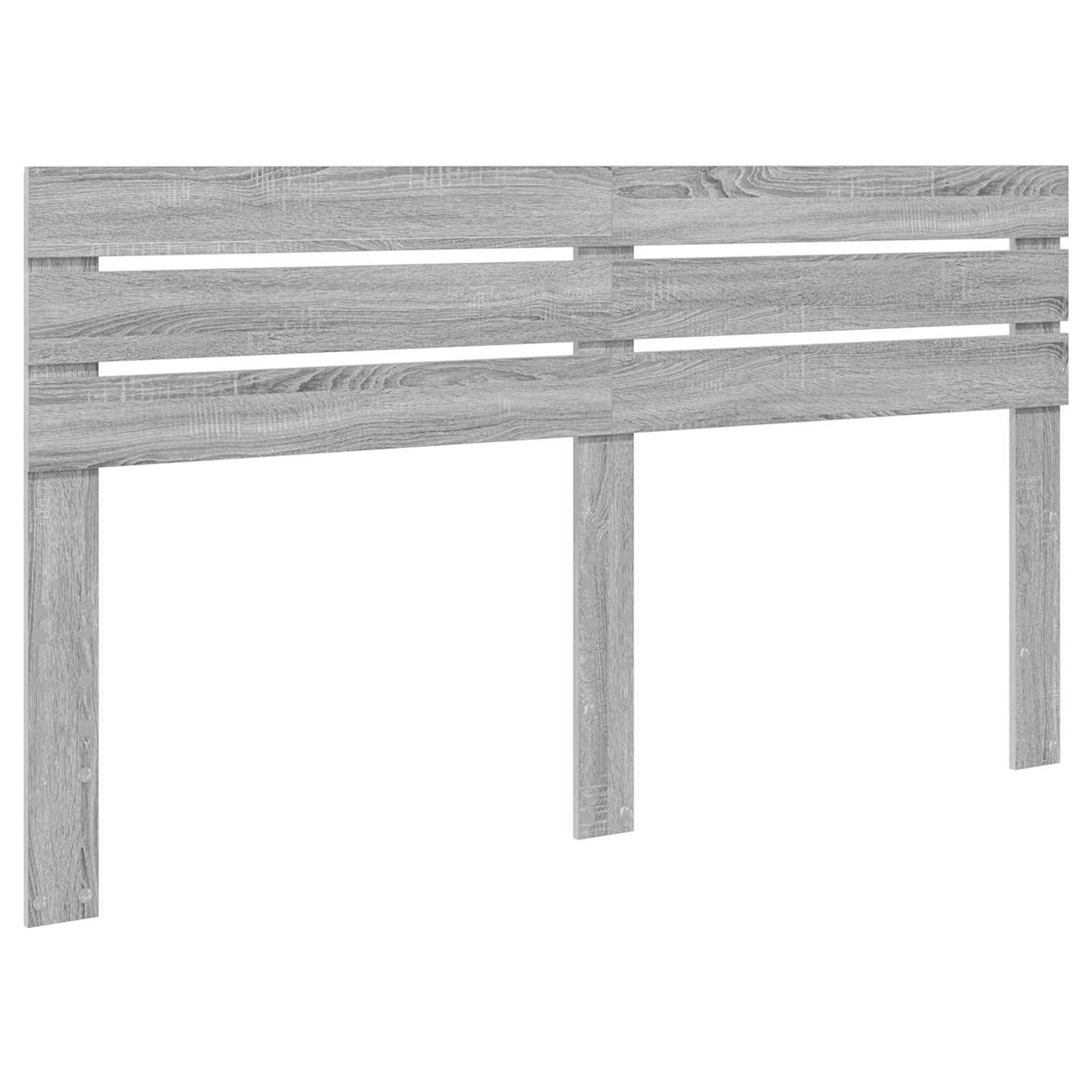 Bed Frame Grey Sonoma 180 x 200 cm Solid Pine Wood