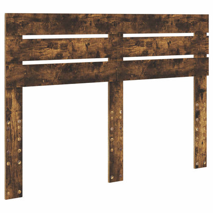 Bed Frame Smoked Oak 160 x 200 cm Solid Pine Wood