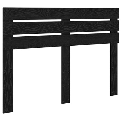 Bed Frame with Headboard Black 140 x 200 cm Solid Pine Wood