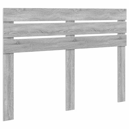 Bed Frame Grey Sonoma 140 x 190 cm Solid Pine Wood