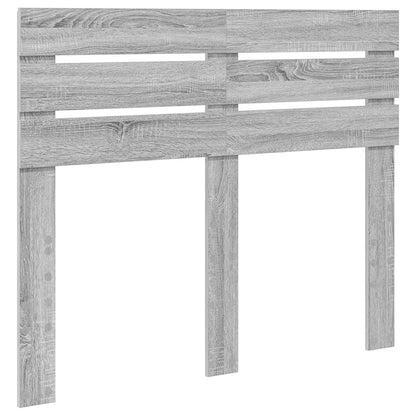 Bed Frame Grey Sonoma 135 x 190 cm Solid Pine Wood