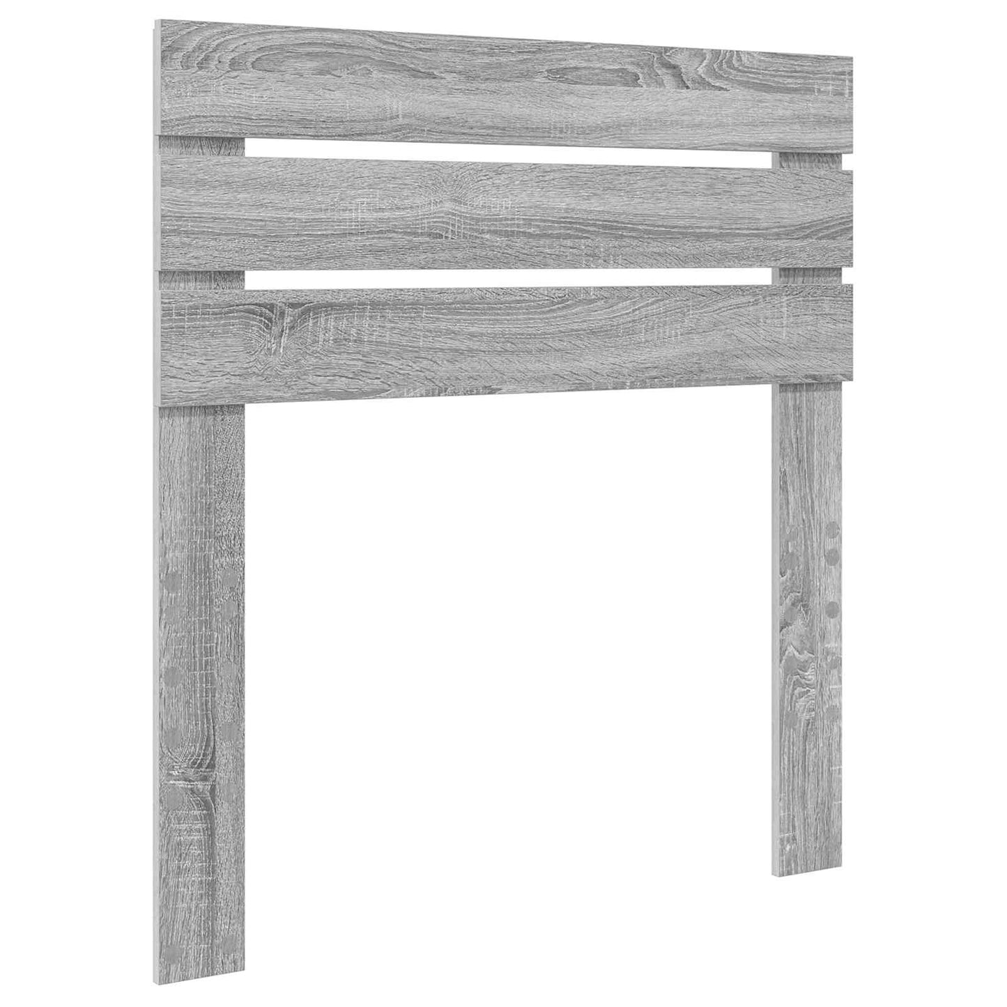 Bed Frame Grey Sonoma 75 x 190 cm Solid Pine Wood